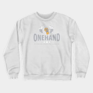 one hand fitness work, outdoor workout Crewneck Sweatshirt